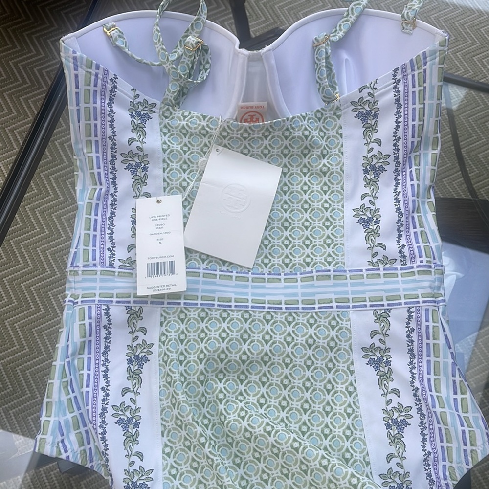 Tory Burch NWT Lipsi Swimsuit in Botanical Garden S - Picture 9 of 10